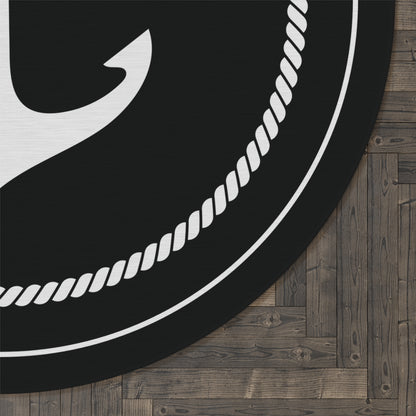 Aesthetic Nautical Design Round Rug