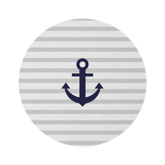Aesthetic Nautical Design Round Rug