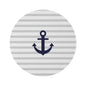 Aesthetic Nautical Design Round Rug