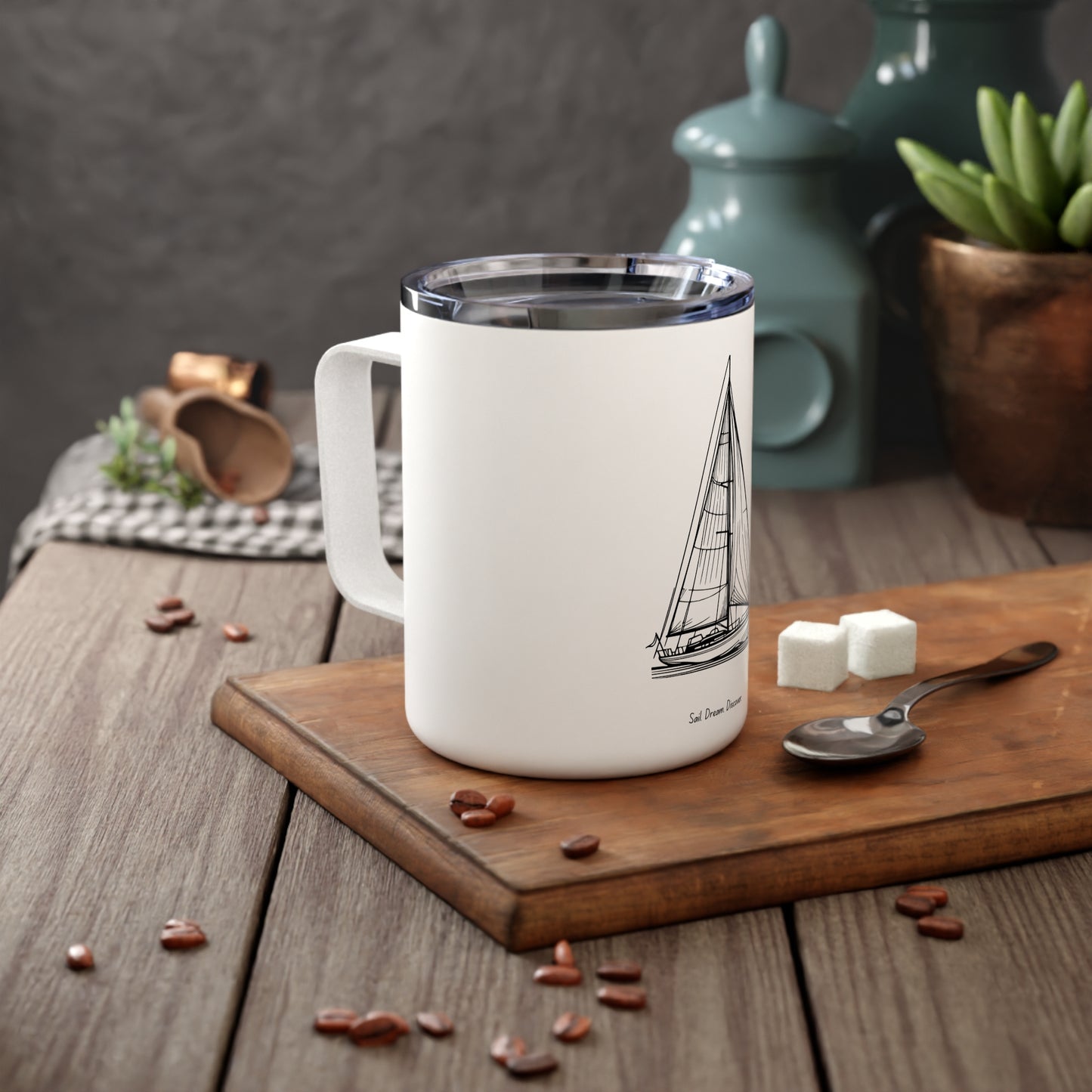Insulated Coffee Mug, 10oz