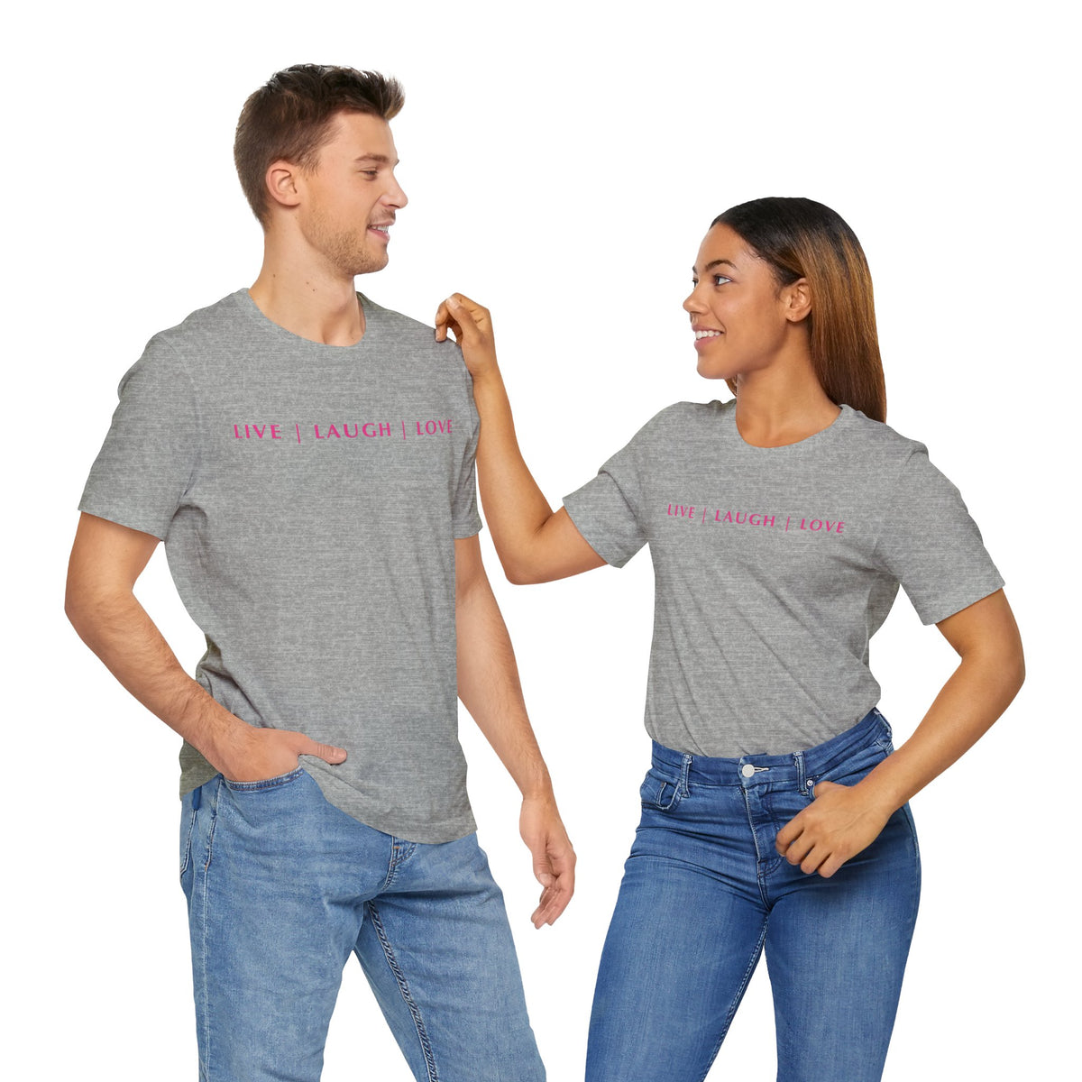 Unisex Jersey Short Sleeve Tee - Live Laugh Love
