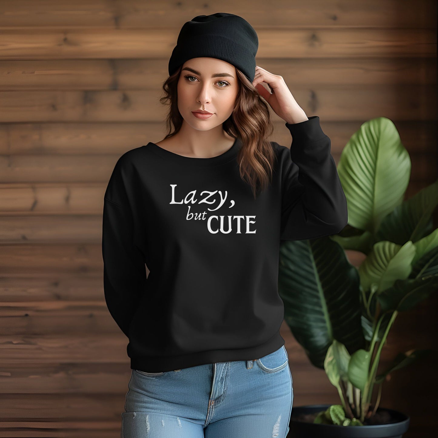 Unisex Long Sleeve Tee - Lazy, but Cute