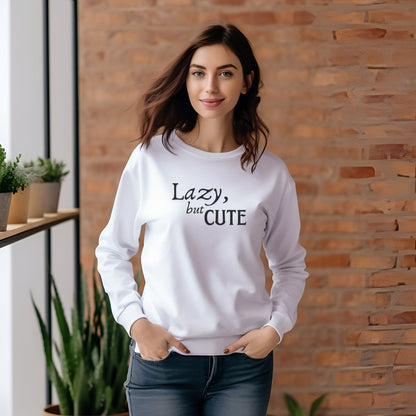 Unisex Long Sleeve Tee - Lazy, but Cute